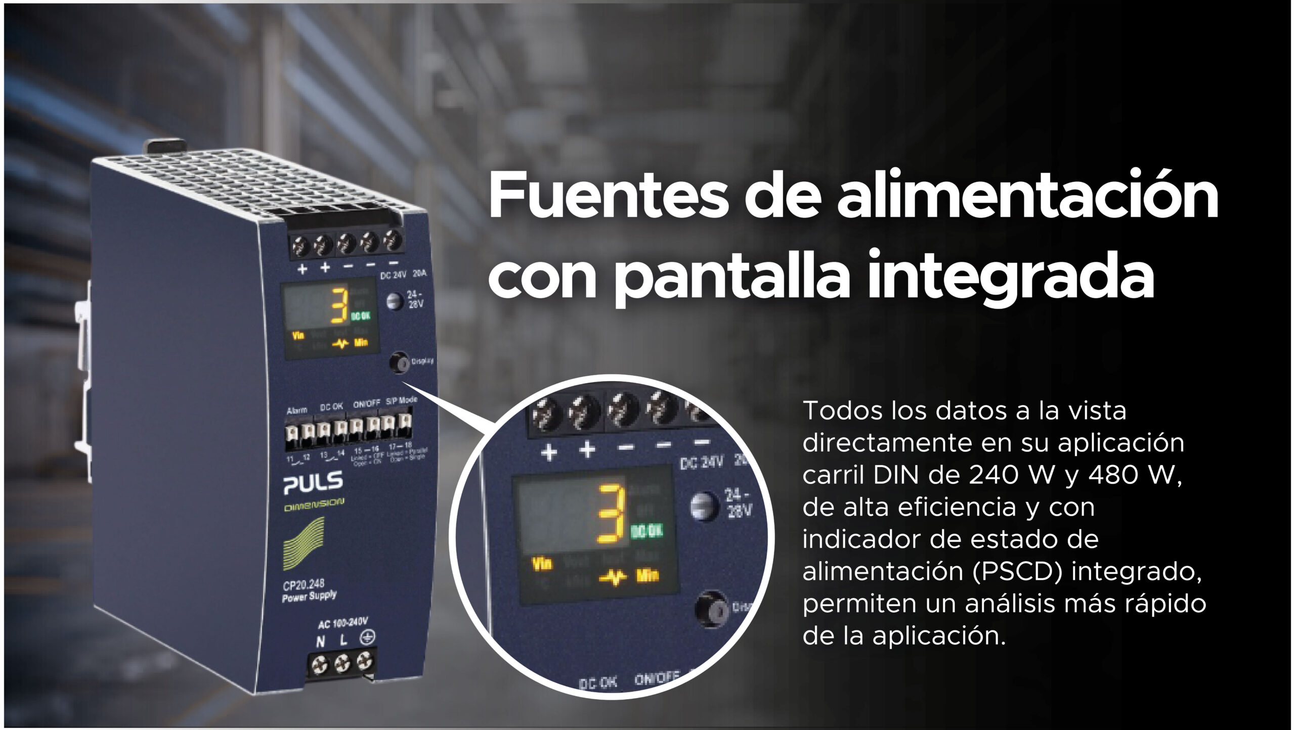 En este momento estás viendo Fuentes de alimentación con pantalla integrada